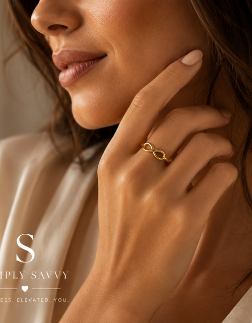 Load image into Gallery viewer, 14K Yellow Gold High-Polish Infinity Ring
