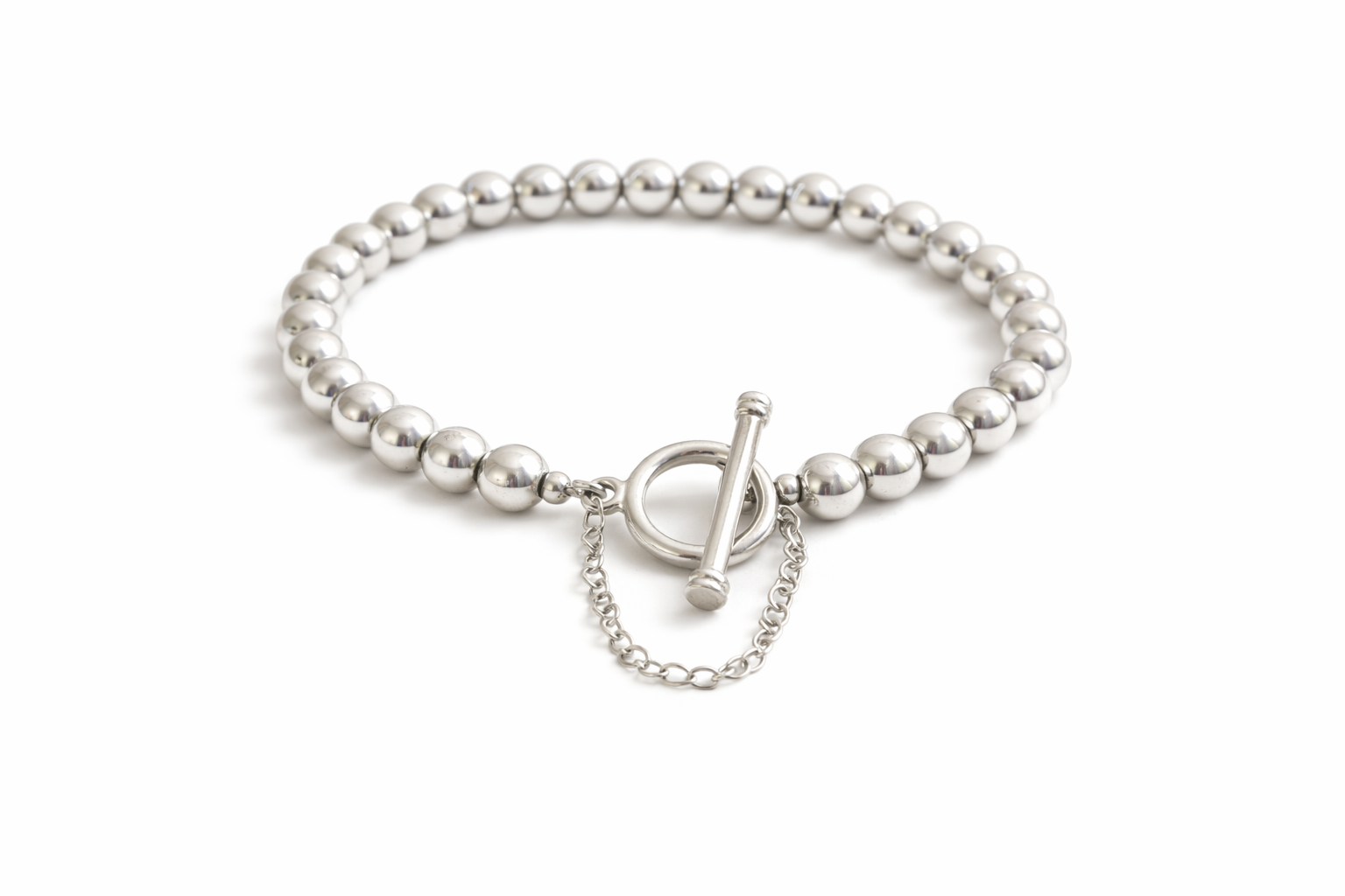 Pre-Owned Silpada Sterling Silver Beaded Bracelet - Retired Design