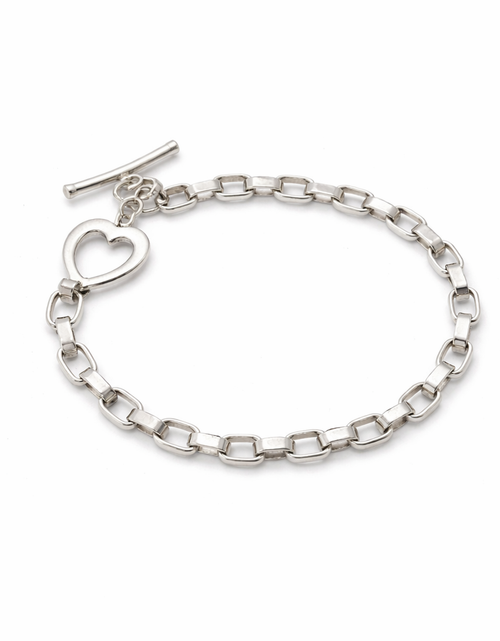 Load image into Gallery viewer, Pre-Owned Silpada Sterling Silver Link/Heart Charm - Retired Design
