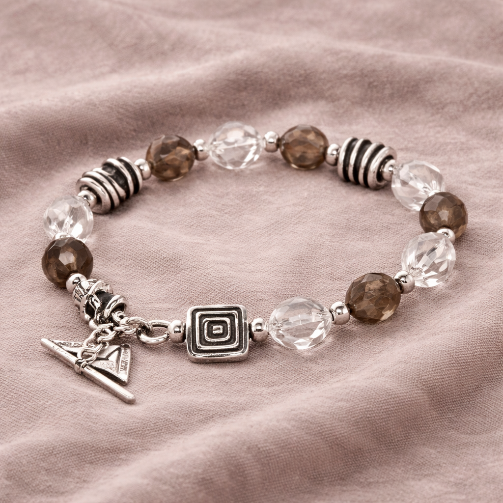 Pre-Owned Silpada Sterling Silver, Crystal, Bracelet - Retired Design (B1275)