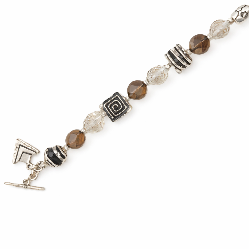 Pre-Owned Silpada Sterling Silver, Crystal, Bracelet - Retired Design (B1275)