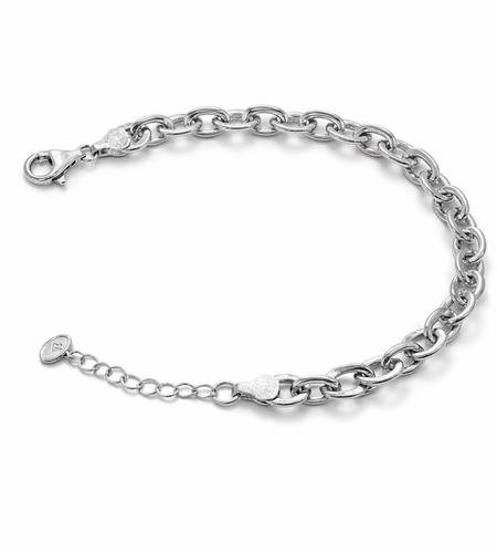 Pre-Owned Pre-Owned Silpada Sterling Silver Thick Links Bracelet – Signed Retired Design