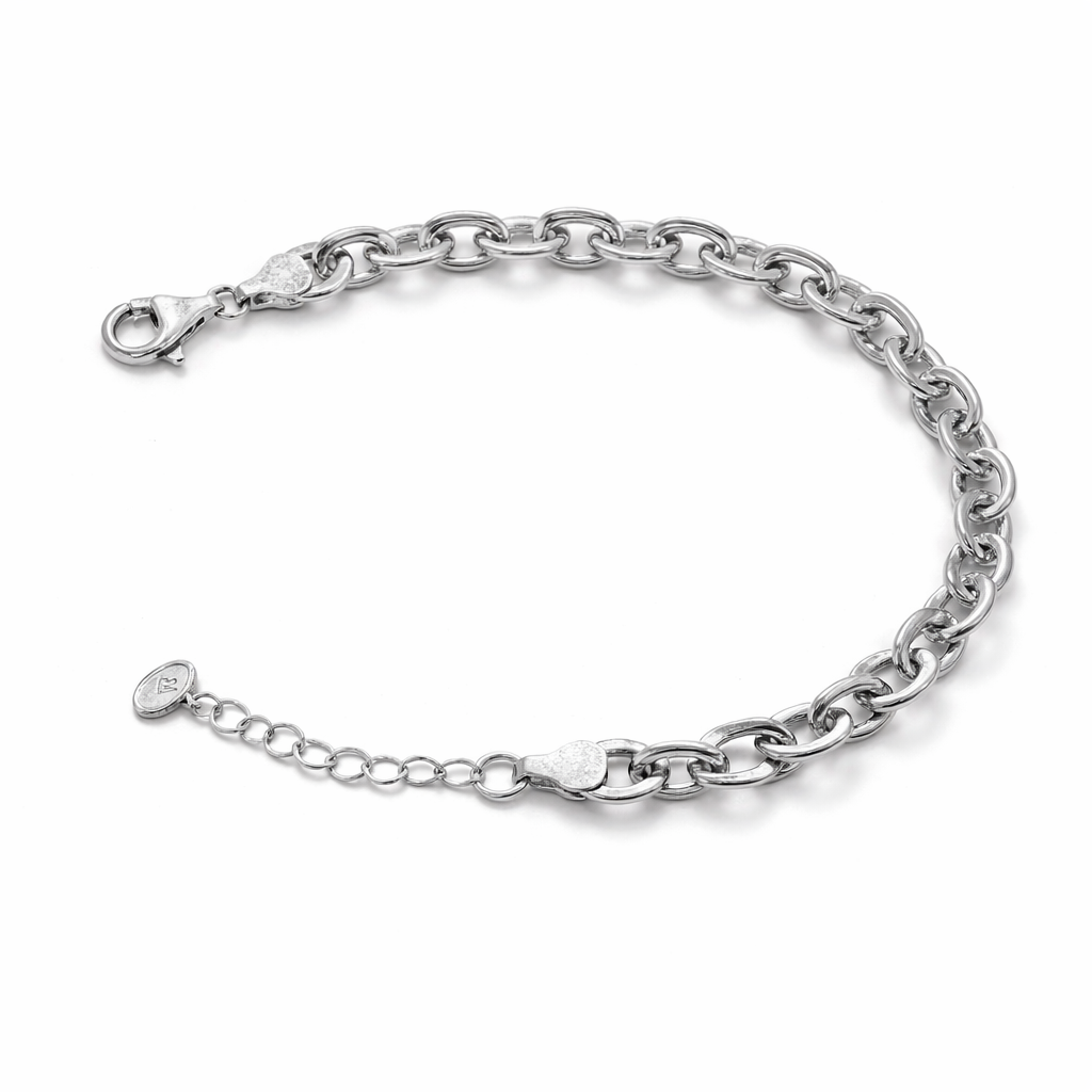 Pre-Owned Pre-Owned Silpada Sterling Silver Thick Links Bracelet – Signed Retired Design