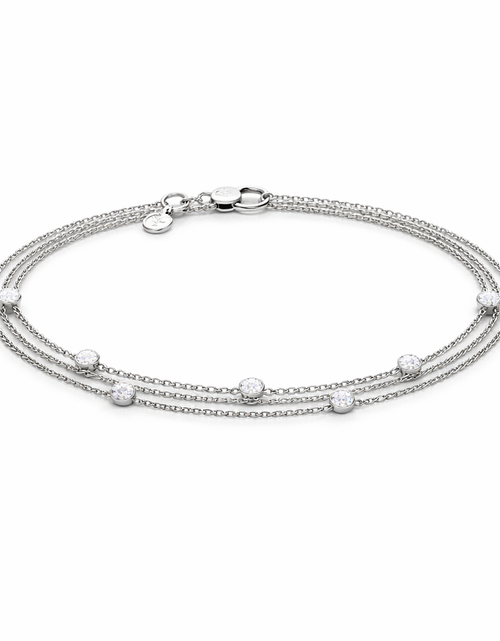 Load image into Gallery viewer, Pre-Owned Silpada Sterling Silver Multi-Strand Beaded LayeredChain Bracelet – Retired Design
