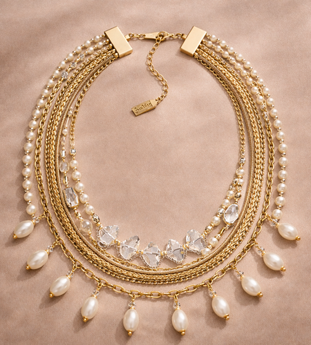 Pre-Owned Silpada's K&R Collection Practical Pearls Convertible Multi-Strand Necklace - Retired Design