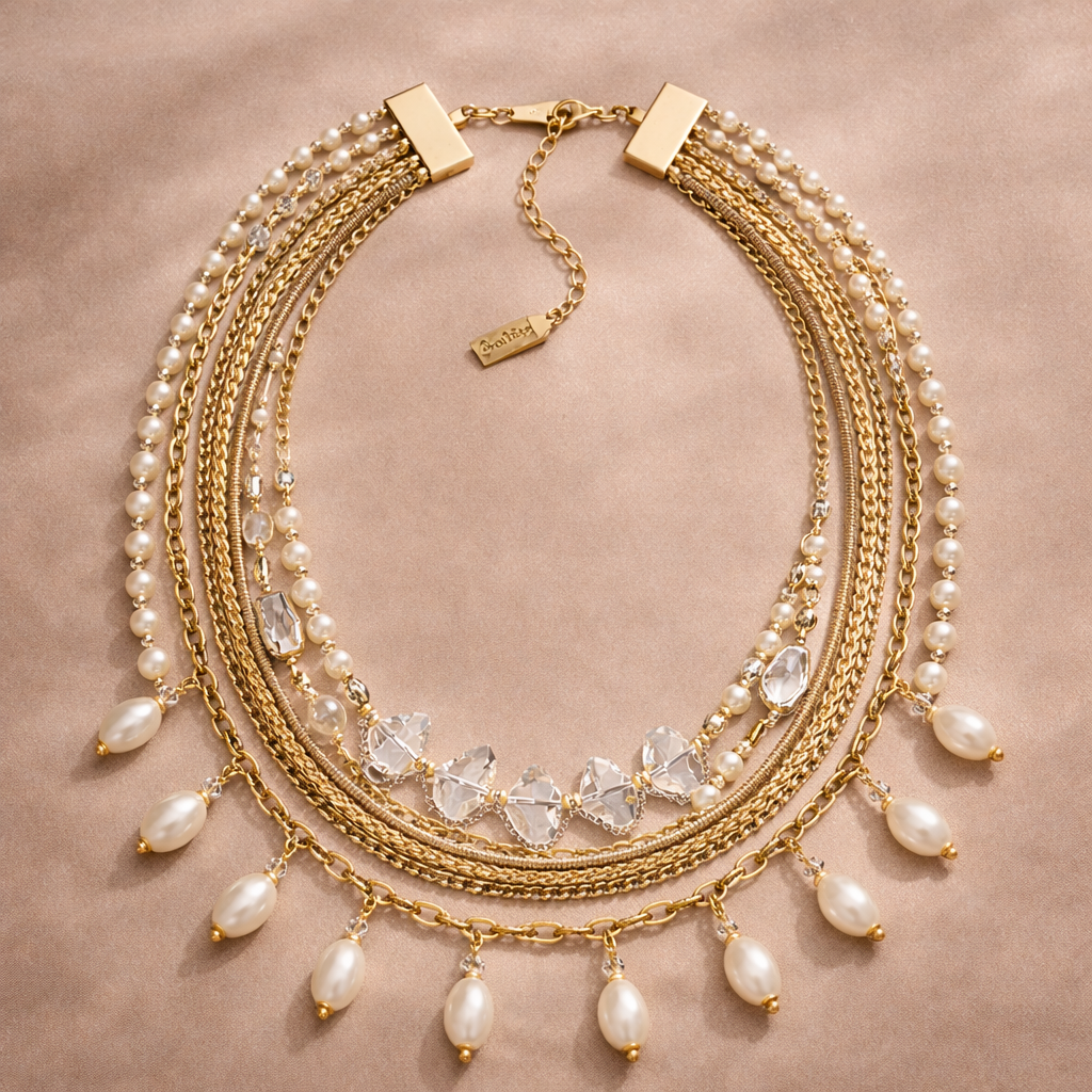Pre-Owned Silpada's K&R Collection Practical Pearls Convertible Multi-Strand Necklace - Retired Design