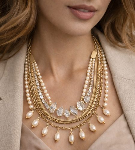Pre-Owned Silpada's K&R Collection Practical Pearls Convertible Multi-Strand Necklace - Retired Design