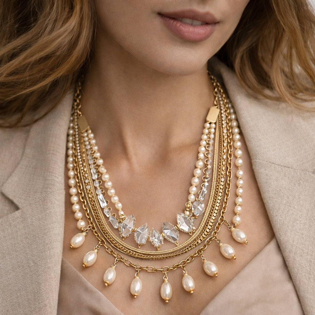 Pre-Owned Silpada's K&R Collection Practical Pearls Convertible Multi-Strand Necklace - Retired Design