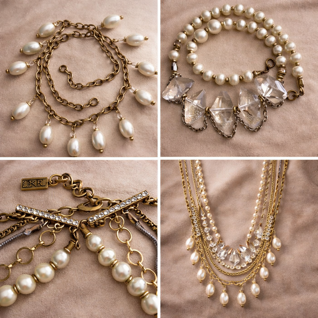 Pre-Owned Silpada's K&R Collection Practical Pearls Convertible Multi-Strand Necklace - Retired Design