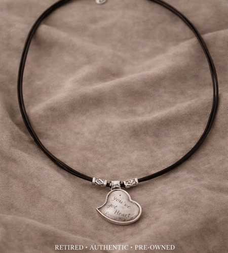 Pre-Owned Silpada "You’ve Got Heart" Necklace - Retired Design