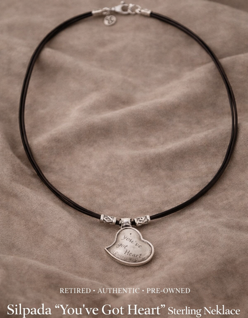 Load image into Gallery viewer, Pre-Owned Silpada "You’ve Got Heart" Necklace - Retired Design
