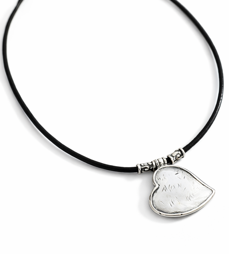 Pre-Owned Silpada "You’ve Got Heart" Necklace - Retired Design