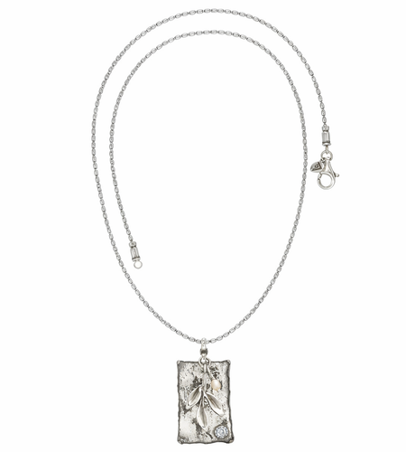Pre-Owned Silpada Sterling Silver "Leaf Spring" Pendant Necklace - Retired Design