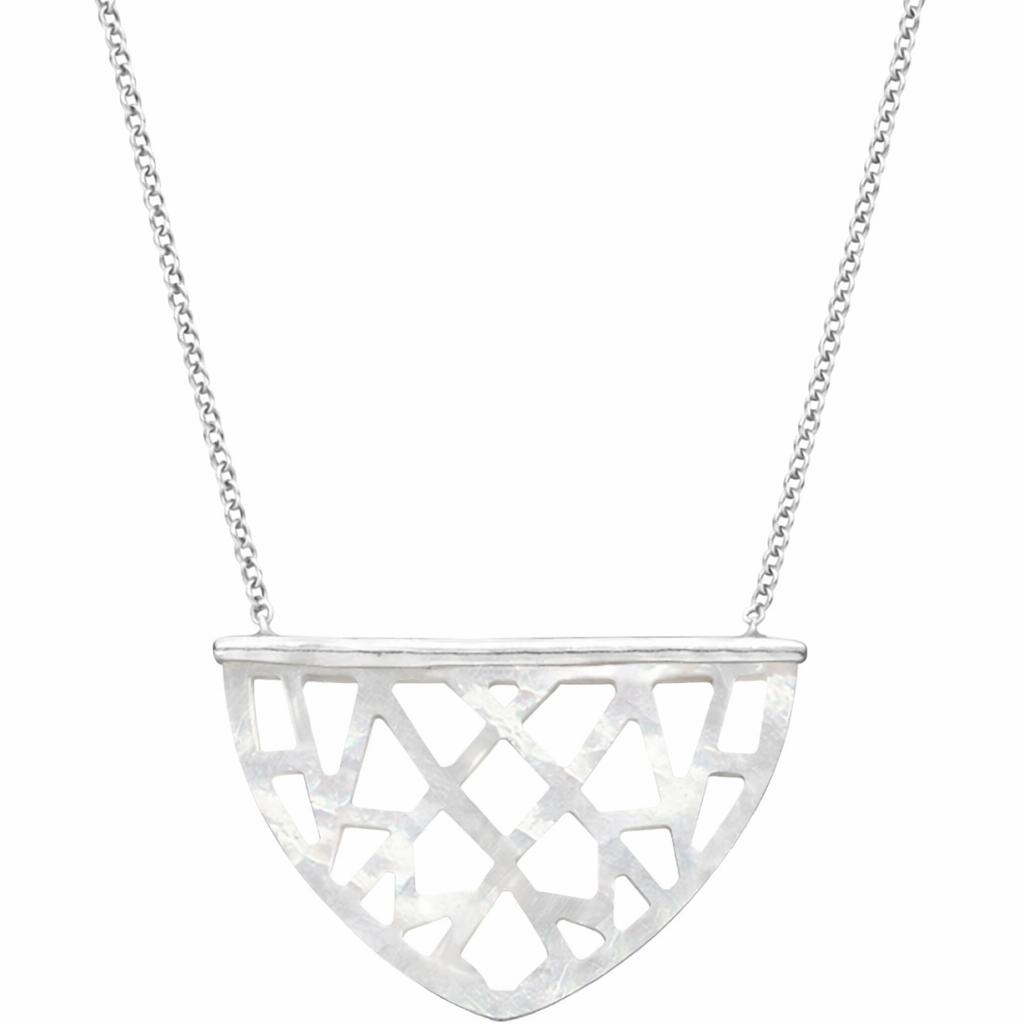 Pre-Owned Silpada's Sterling Silver "Gleamcatcher" Necklace - Retired Design