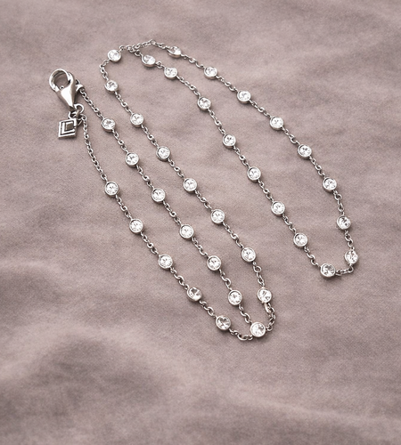 Pre-Owned Silpada's "Raindrop" CZ Sterling Silver Necklace - Retired Design