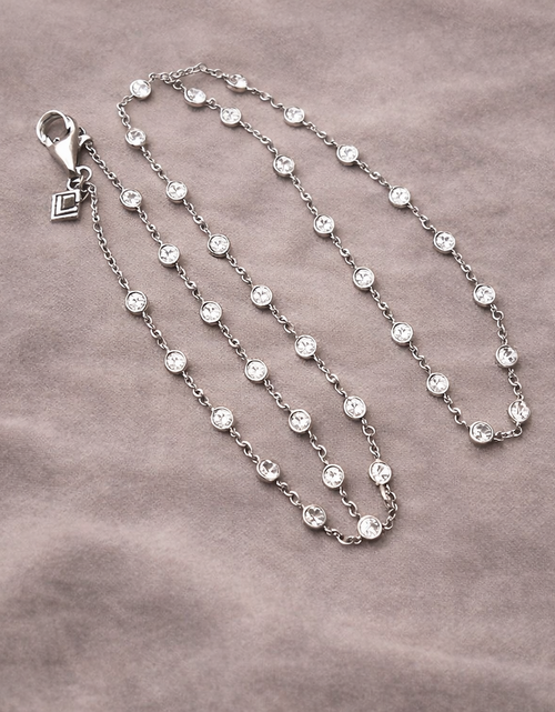 Load image into Gallery viewer, Pre-Owned Silpada's "Raindrop" CZ Sterling Silver Necklace - Retired Design
