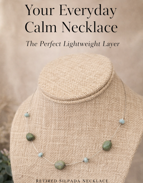 Load image into Gallery viewer, Pre-Owned Silpada Chrysocolla Bead Wire Necklace - Retired Design
