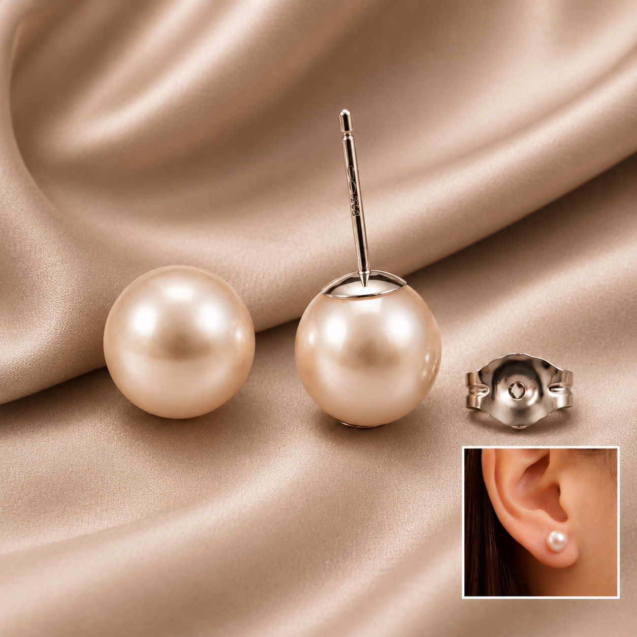 Akoya Pearl Stud Earrings in 14K White Gold | Classic Fine Jewelry