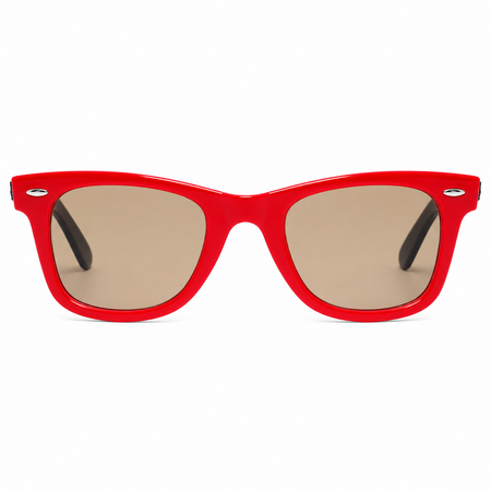 Ray-Ban RB2140 Wayfarer Sunglasses – Black & Red Frame | Made in Italy