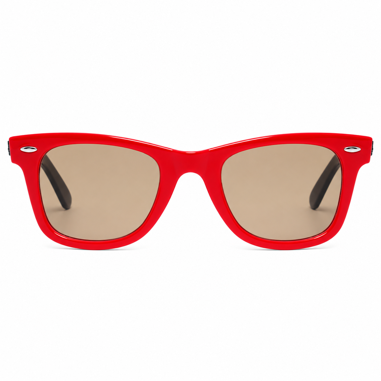Ray-Ban RB2140 Wayfarer Sunglasses – Black & Red Frame | Made in Italy