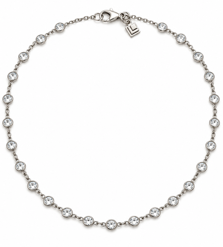 Pre-Owned Silpada's "Raindrop" CZ Sterling Silver Necklace - Retired Design
