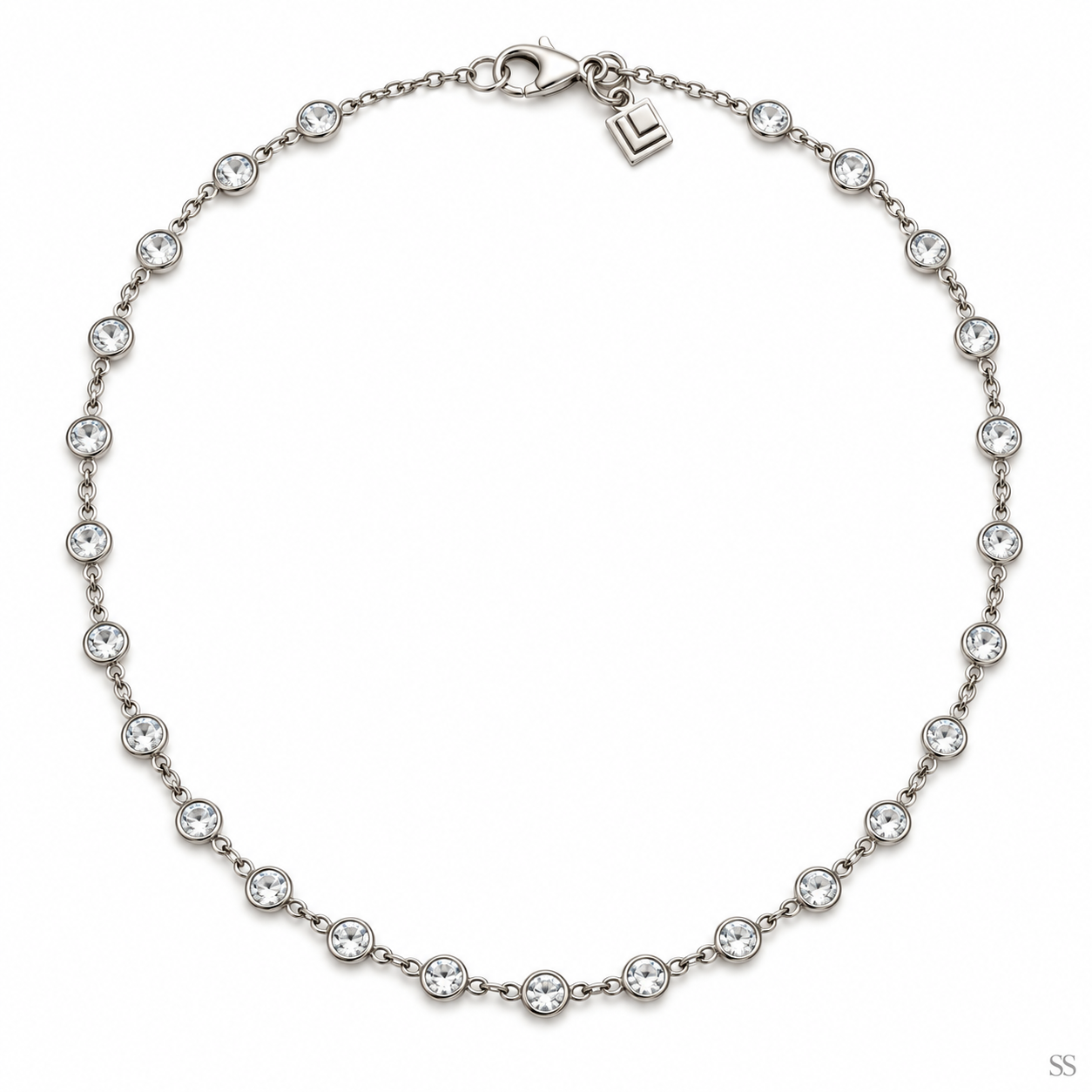 Pre-Owned Silpada's "Raindrop" CZ Sterling Silver Necklace - Retired Design