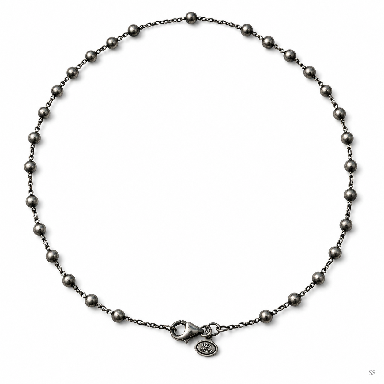 Pre-Owned Silpada Sterling Silver Bead Necklace - Retired Design