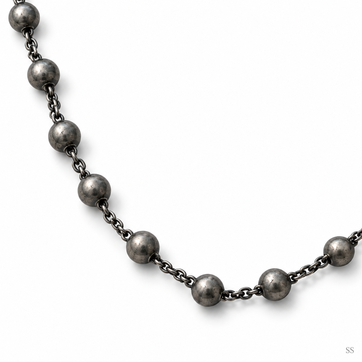 Pre-Owned Silpada Sterling Silver Bead Necklace - Retired Design