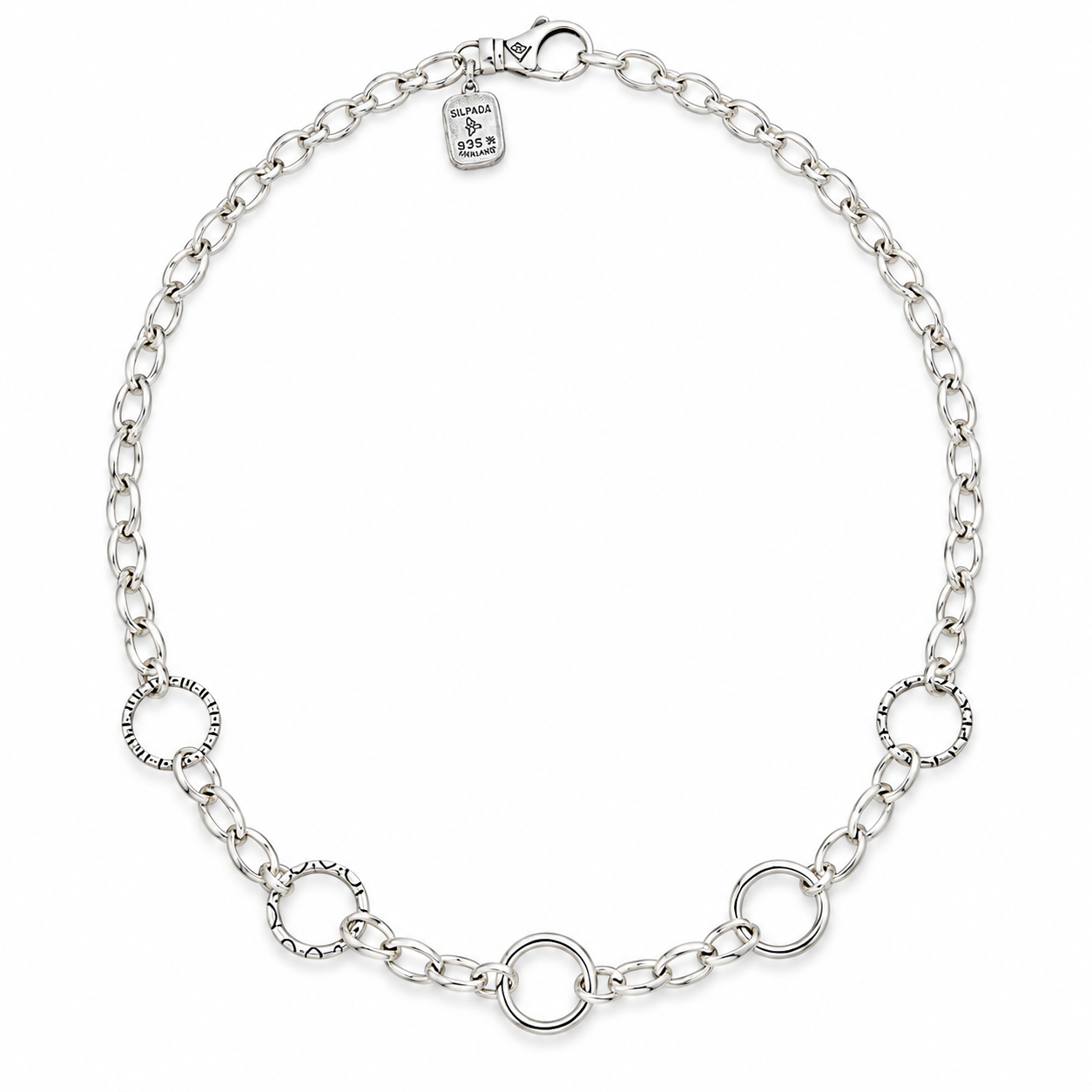 Pre-Owned Silpada Linked Charm Necklace - Retired Design