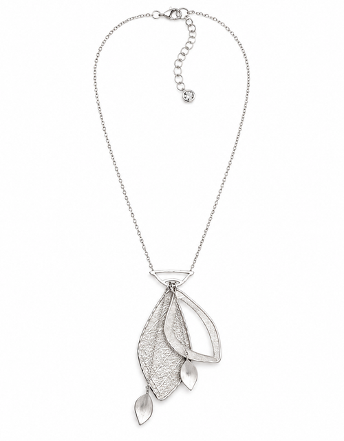 Load image into Gallery viewer, Pre-Owned Silpada Contemporary Leaf Drop Necklace - Retired Design
