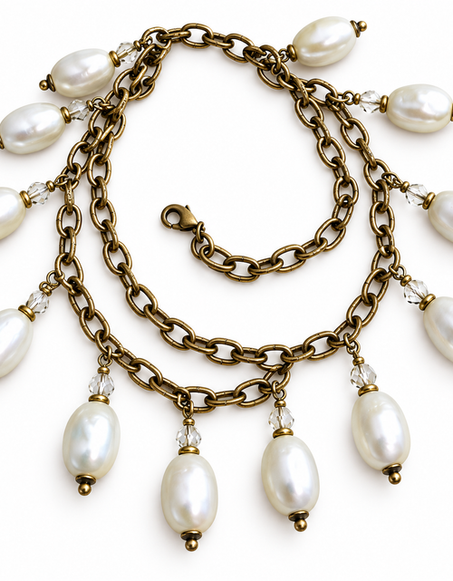 Load image into Gallery viewer, Pre-Owned Silpada's K&amp;R Collection Practical Pearls Convertible Multi-Strand Necklace - Retired Design
