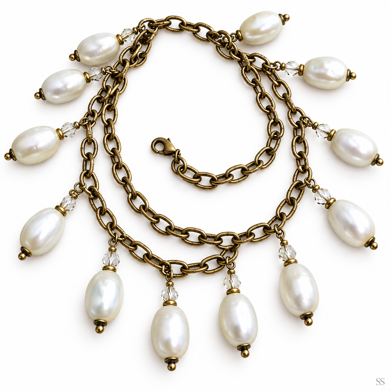 Pre-Owned Silpada's K&R Collection Practical Pearls Convertible Multi-Strand Necklace - Retired Design