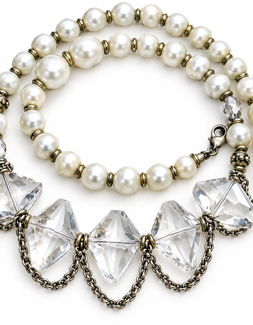 Load image into Gallery viewer, Pre-Owned Silpada's K&amp;R Collection Practical Pearls Convertible Multi-Strand Necklace - Retired Design
