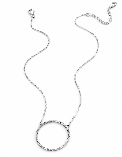 Load image into Gallery viewer, Pre-Owned Silpada Sterling Silver Circle Pendant Necklace N3087
