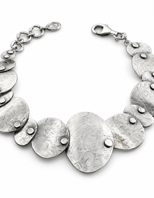 Load image into Gallery viewer, Pre-Owned Silpada Badge of Beauty Sterling Silver Bracelet - Retired Design
