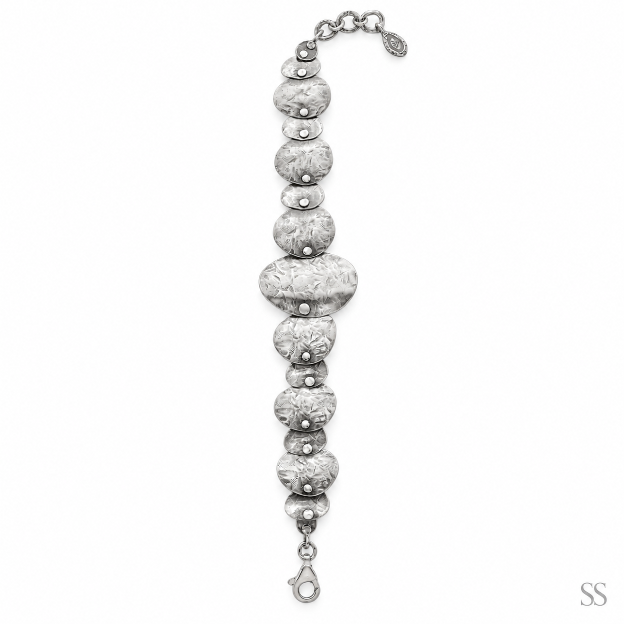 Pre-Owned Silpada Badge of Beauty Sterling Silver Bracelet - Retired Design