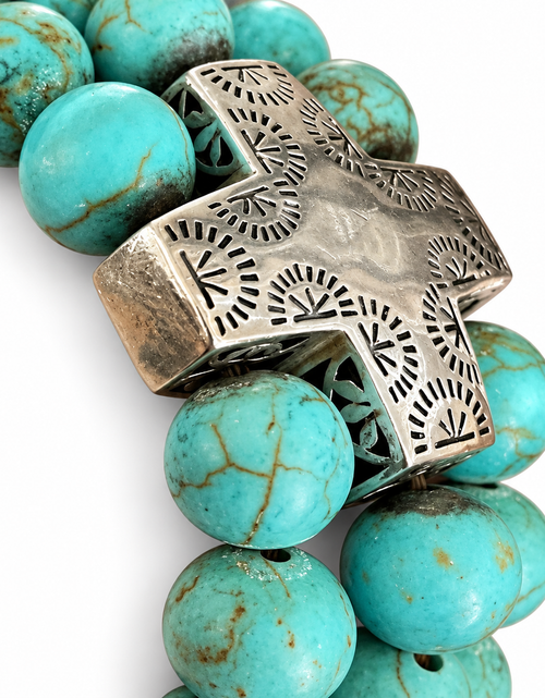 Load image into Gallery viewer, Pre-Owned Silpada DEVOTION Stretch Bracelet - Retired Design
