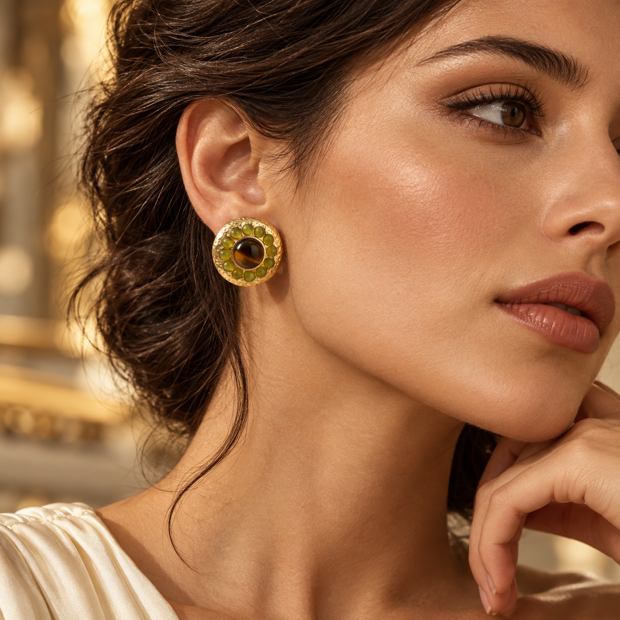 Simply Savvy Golden Hour Halo Studs