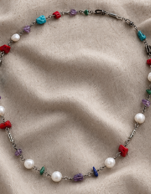 Load image into Gallery viewer, Pre-Owned Silpada Multi-Stone Necklace - Retired Design
