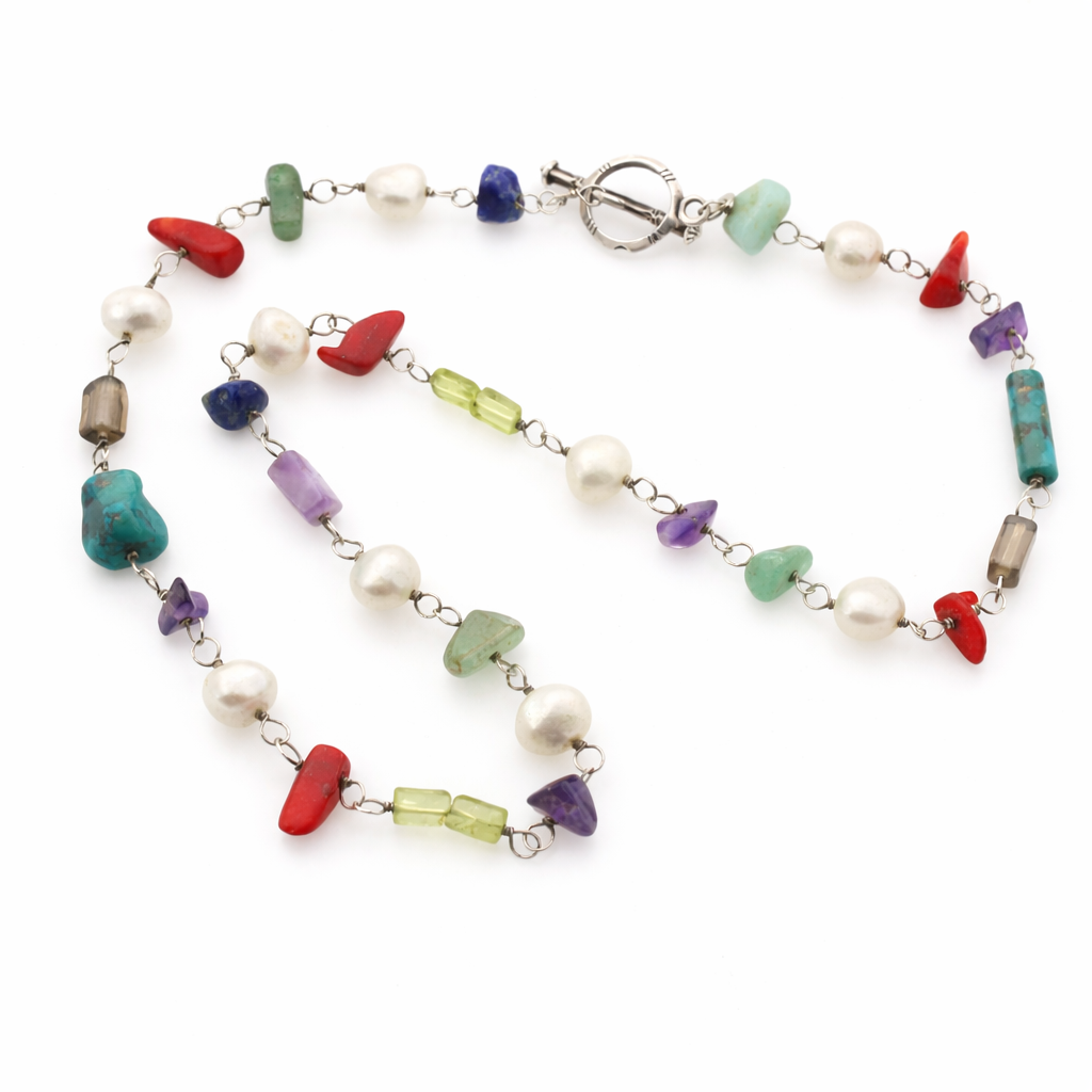 Pre-Owned Silpada Multi-Stone Necklace - Retired Design