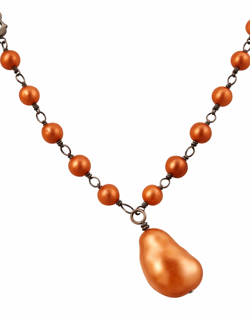 Load image into Gallery viewer, Pre-Owned Silpada Copper Freshwater Pearl Necklace - Retired Design
