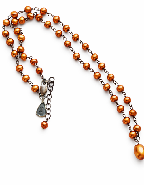 Load image into Gallery viewer, Pre-Owned Silpada Copper Freshwater Pearl Necklace - Retired Design
