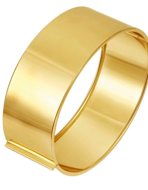Load image into Gallery viewer, 14K Yellow Gold Wide Statement Bracelet – 29.3g, 24.6mm
