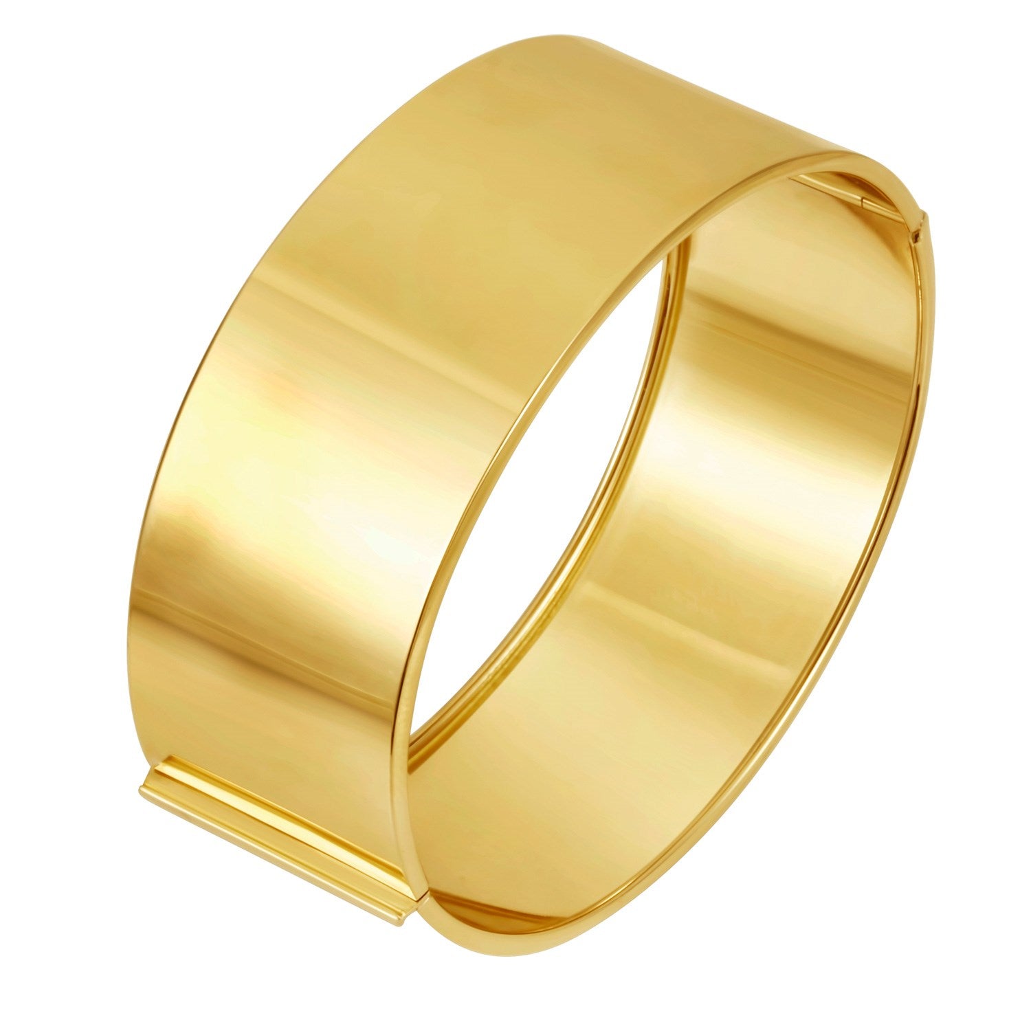 14K Yellow Gold Wide Statement Bracelet – 29.3g, 24.6mm