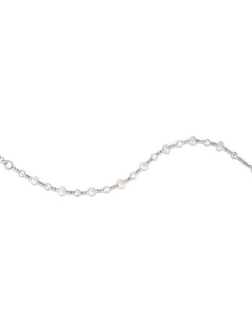Load image into Gallery viewer, Sterling Silver Pearl and Bead Bracelet
