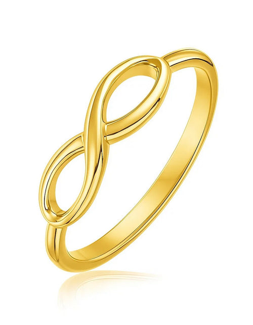 Load image into Gallery viewer, 14K Yellow Gold High-Polish Infinity Ring
