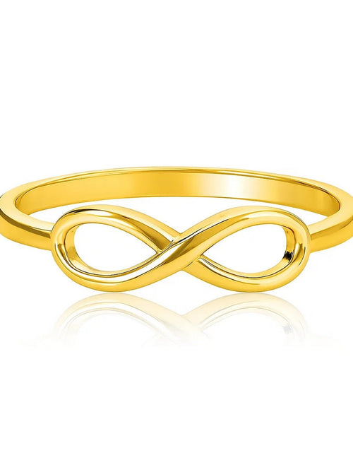 Load image into Gallery viewer, 14K Yellow Gold High-Polish Infinity Ring
