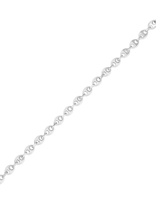 Load image into Gallery viewer, Sterling Silver Puffed Mariner Bracelet
