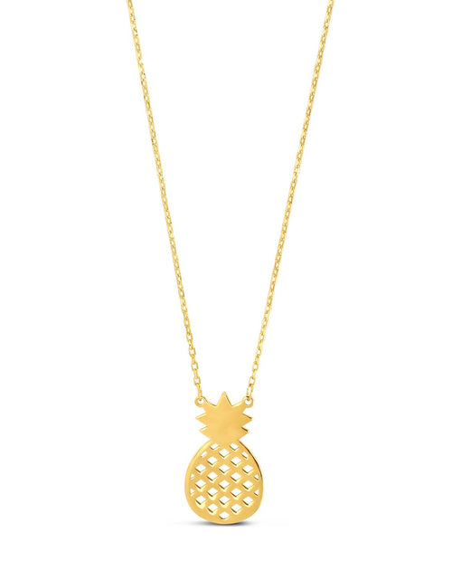 Load image into Gallery viewer, Pineapple Necklace in 10K Yellow Gold

