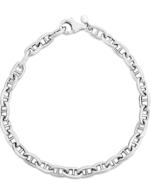 Load image into Gallery viewer, Sterling Silver Puffed Mariner Bracelet
